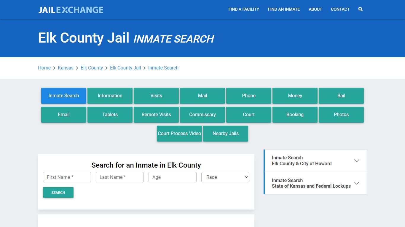 Elk County Jail, KS Inmate Search: Roster & Mugshots - Jail Exchange