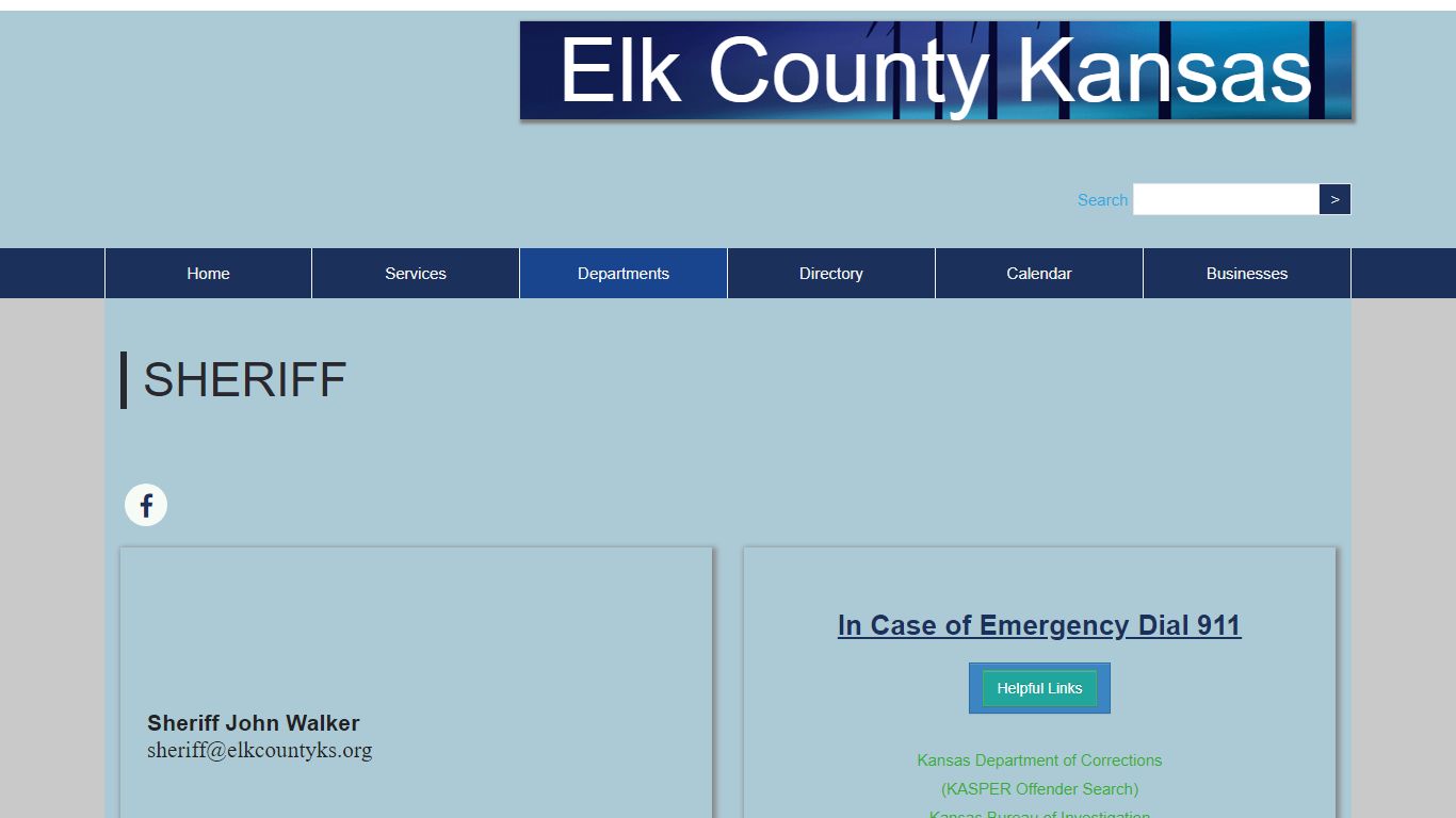 Elk County Kansas :: Sheriff